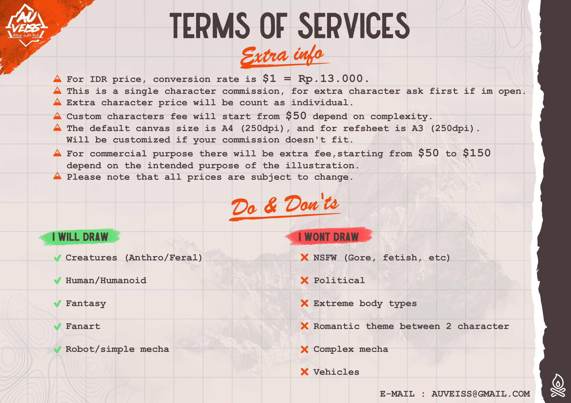 Term of services Term of services